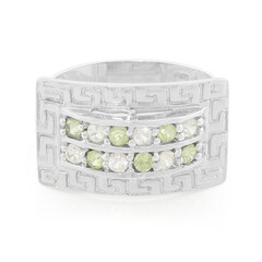 Anello in argento con Zaffiro Verde