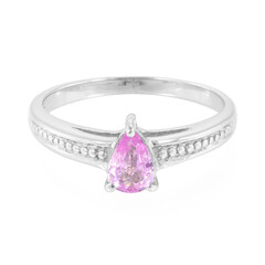 Anello in argento con Zaffiro Ceylon Rosa