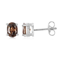 Orecchini in argento con Zircone Cannella