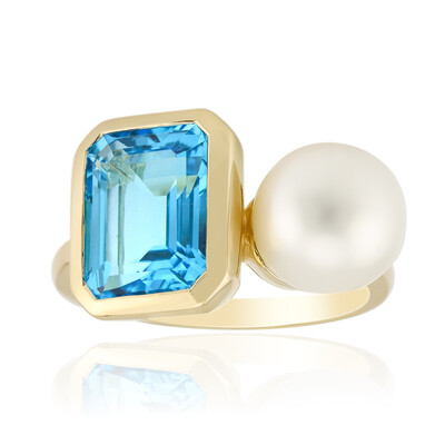 Anello in oro con Topazio Marambaia (Michelle Albala)