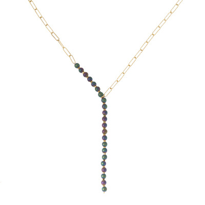 Collana in argento con Ematite Mistica (dagen)