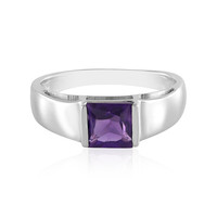 Anello in argento con Ametista Zambiana