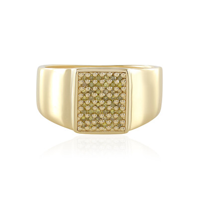 Anello in argento con Diamante Giallo I3