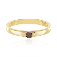 Anello in argento con Diamante Rosso I3