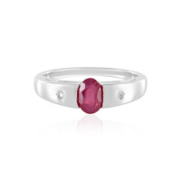 Anello in argento con Rubino del Madagascar