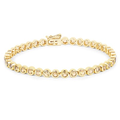 Bracciale in argento con Citrino