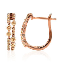 Orecchini in oro con Diamante Rose de France SI1 di Argyle