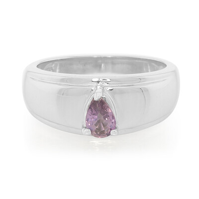 Anello in argento con Zaffiro Ceylon Porpora (non riscaldato)