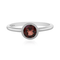 Anello in argento con Granato Mozambico