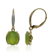 Orecchini in oro con Opale Verde Brasiliano (Tenner Diniz)