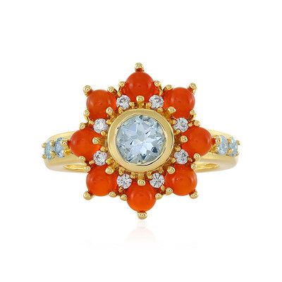 Anello in argento con Acquamarina