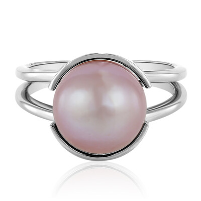 Anello in argento con Perla Ming (TPC)
