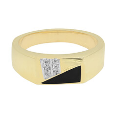 Anello placcato in oro con Zircone