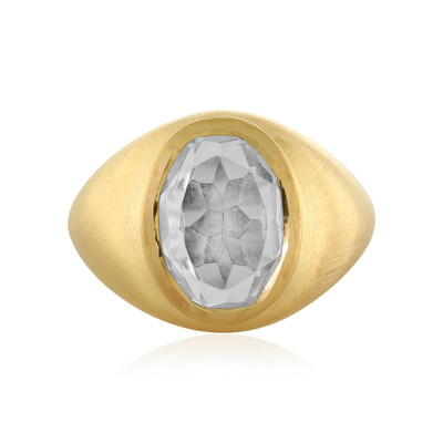 Anello in argento con Quarzo Bianco