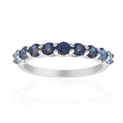 Anello in argento con Quarzo Mistico Blu