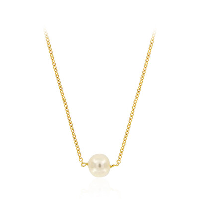Collana in argento con Perla d'Acqua Dolce Bianca (Joias do Paraíso)