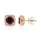 Orecchini in oro con Rodolite-Lampone-AAA (SUHANA)