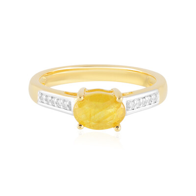 Anello in argento con Zaffiro Giallo