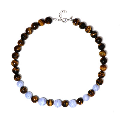 Collana in argento con Agata Blue Lace