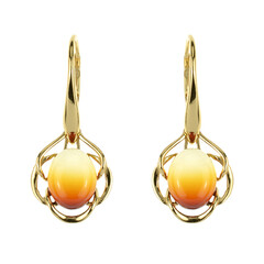 Orecchini in argento con Ambra Baltica
