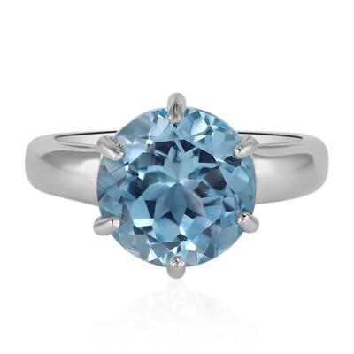 Anello in argento con Topazio Blu Cielo