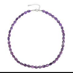 Collana in argento con Ametista Zambiana