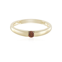 Anello in oro con Diamante Rosso I1