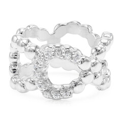 Anello in argento con Zaffiro Bianco