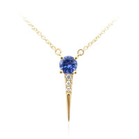Collana in oro con Tanzanite AAA (de Melo)