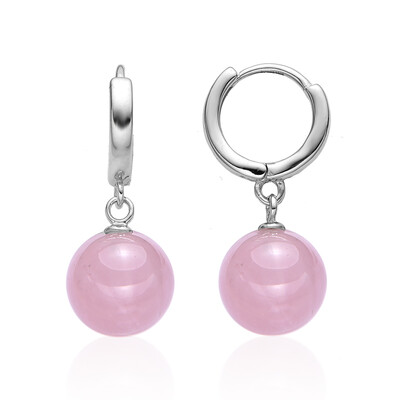 Orecchini in argento con Quarzo Rosa