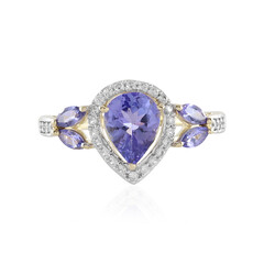 Anello in oro con Tanzanite