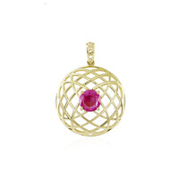 Ciondolo in oro con Zaffiro Rosa del Madagascar (Ornaments by de Melo)