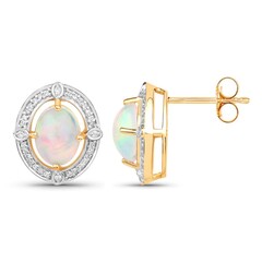 Orecchini in argento con Opale di Welo