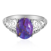 Anello in argento con Turchese Ramato Porpora
