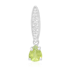 Ciondolo in argento con Zaffiro Verde