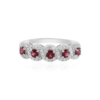 Anello in argento con Spinello Rosso