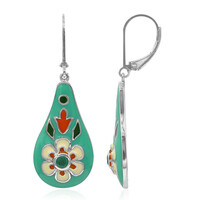 Orecchini in argento con Smeraldo Brasiliano (TPC)