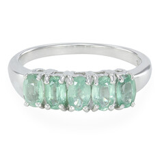 Anello in argento con Cianite Menta