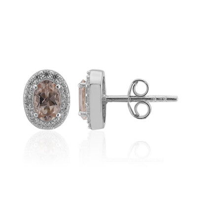 Orecchini in argento con Morganite