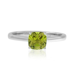 Anello in platino con Granato Mali