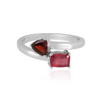 Anello in argento con Rubino del Madagascar