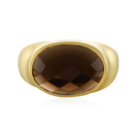 Anello in argento con Quarzo Fumè