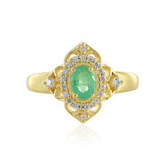 Anello in argento con Smeraldo Russo
