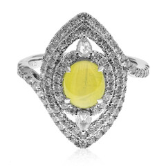 Anello in oro con Crisoberillo Occhio di Gatto (CIRARI)