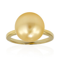 Anello in oro con Perla Dorata dei Mari del Sud (TPC)