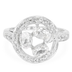 Anello in argento con Goshenite