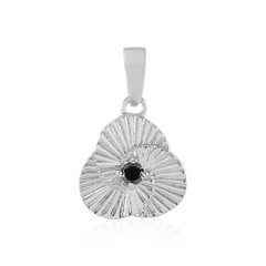 Ciondolo in argento con Diamante Nero