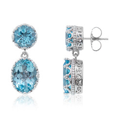 Orecchini in argento con Topazio Blu Cielo (Dallas Prince Designs)