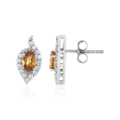 Orecchini in argento con Zircone Mandarino