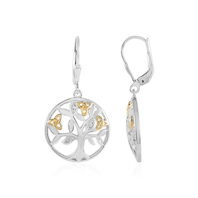 Orecchini in argento con Diamante I3 (J)
